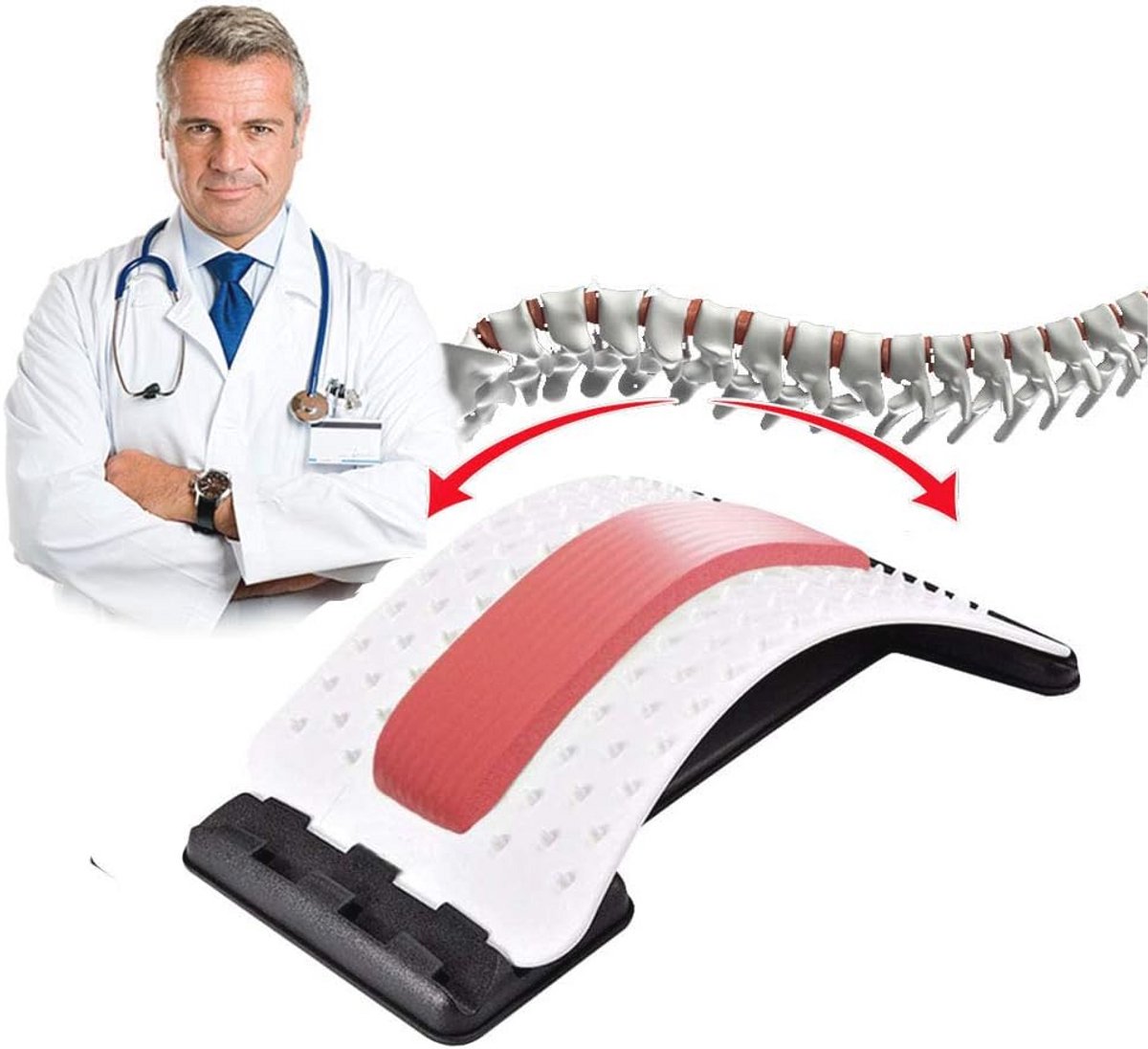 Nekstretcher voor nek- en schouderontspanning met 60 massagepunten