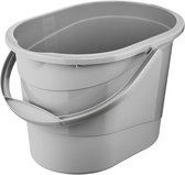 Seau de nettoyage Nordic Gray Thies avec poignée ergonomique et bec verseur 13 l ovale 375 x 265 x 25 cm