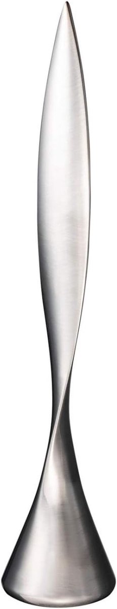 Elegante papiersnijder met gebogen design en fluwelen basis voor elke kantoorinrichting