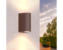 Ledvion - Wandlamp Buiten Santa Barbara, Roest, GU10 Fitting