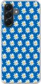 Motif marguerites, Bleu