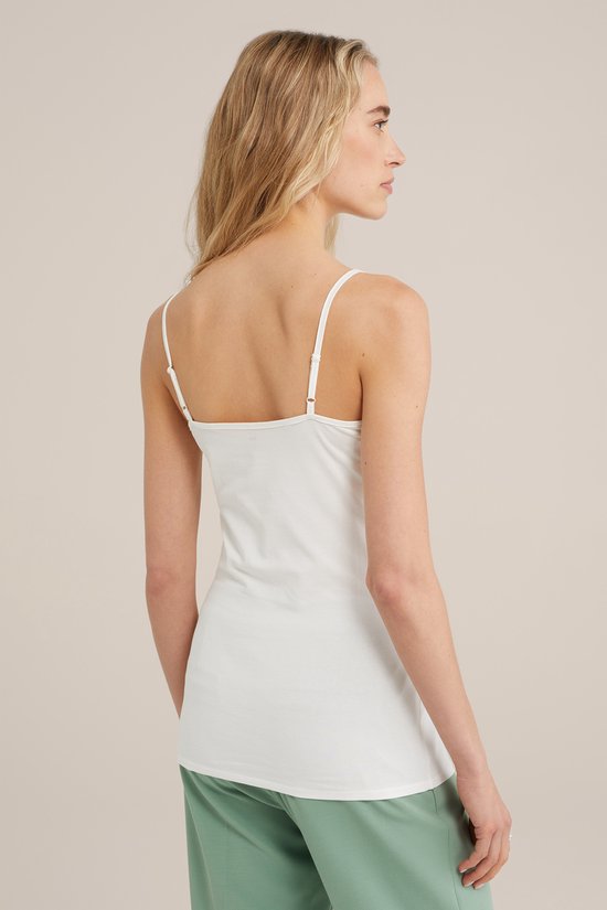 WE Fashion Dames singlet met kant - Maat S