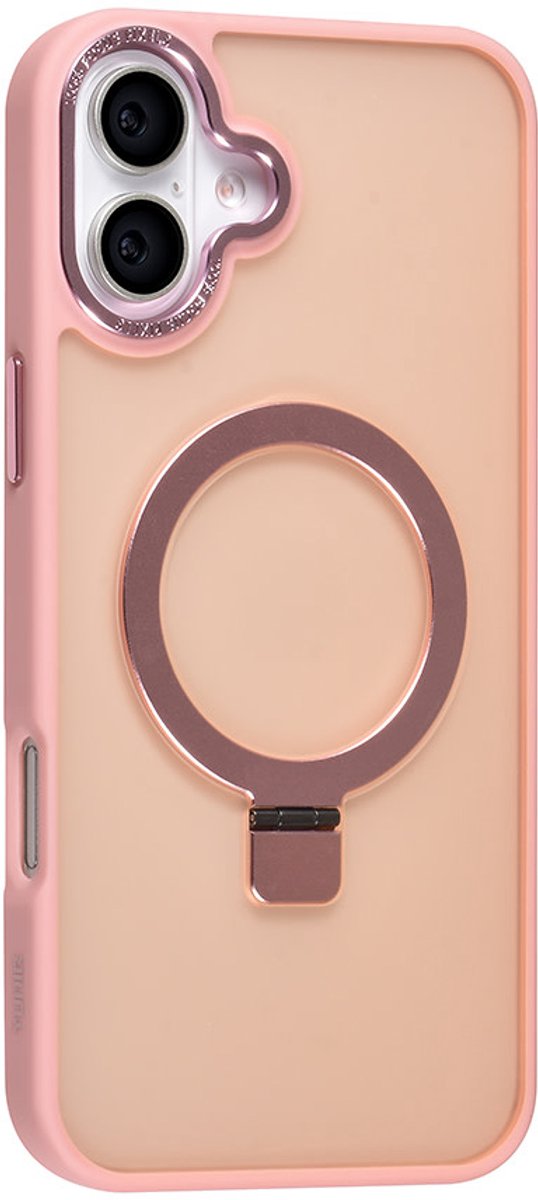 TUNIQ telefoonhoesje voor Apple iPhone 16 Plus - MagSafe siliconen backcover - Roze