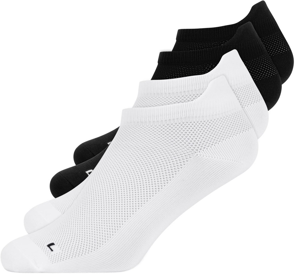 SNOCKS Running Socks - Hardloopsokken Dames - Hardloopsokken Heren - Sportsokken Unisex - Ademend & Lichtgewicht - 4 Paar