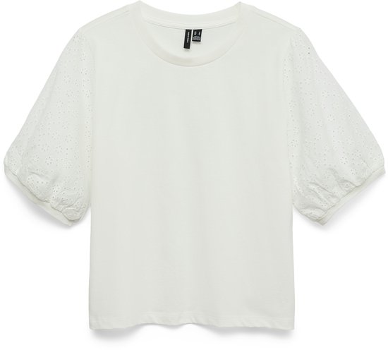 VERO MODA - VMJANNI SS O-NECK SHORT TOP JRS GA - Dames - Blouses