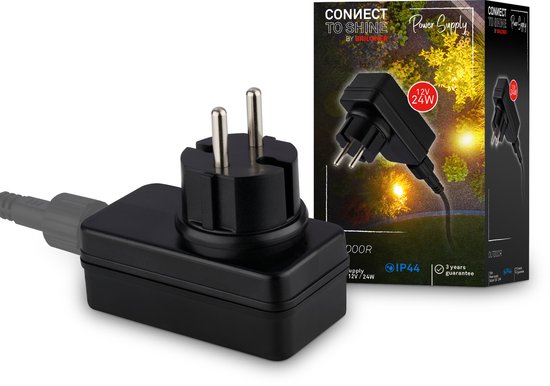 BRILONER Connect to shine - Transformateur pour extensions de 3 jeux ou plus - IP67 - pour système de jardin 12V - éclairage de jardin - pour spot de sol