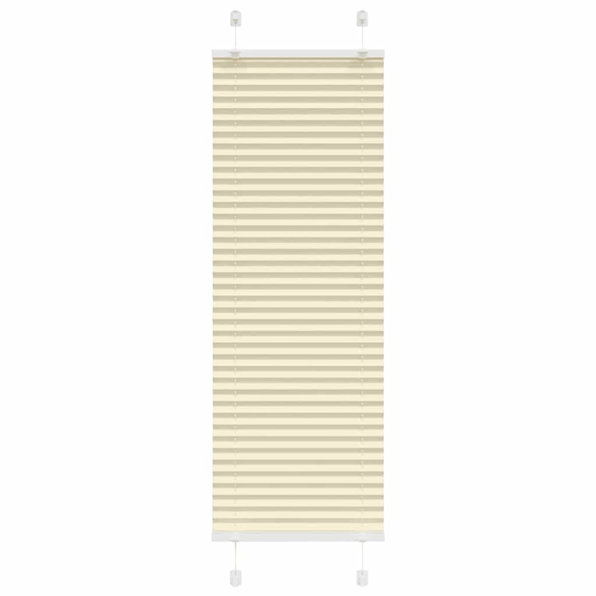 vidaXL - Plissé - rolgordijn - 40x100 - cm - stofbreedte - 39,4 - cm - polyester - crème