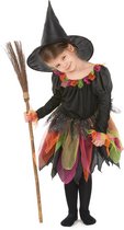 LUCIDA - Toverheks kostuum voor kinderen - S 110/122 (4-6 jaar)