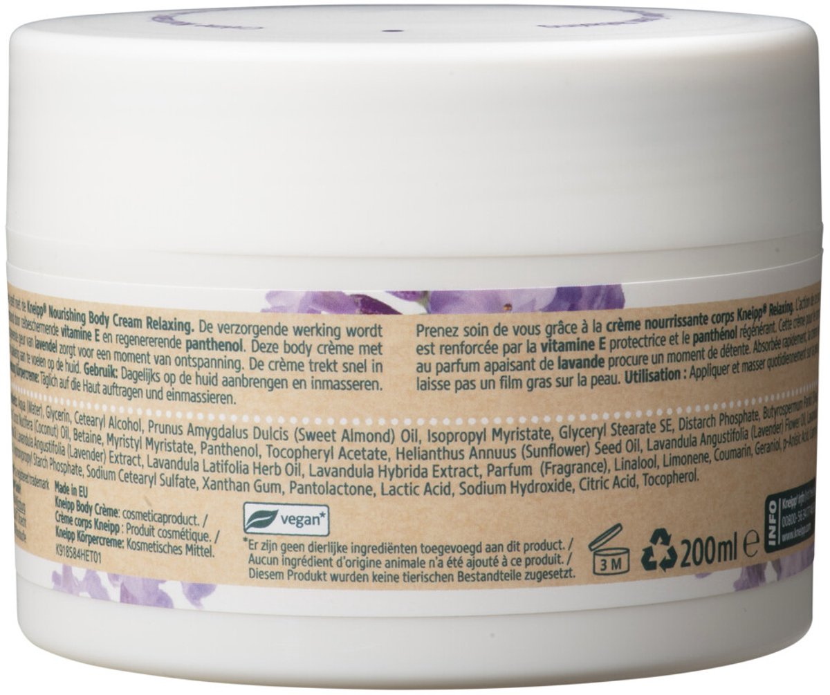 Goedkoopste 3x Kneipp Bodycrème Relaxing 200 ml