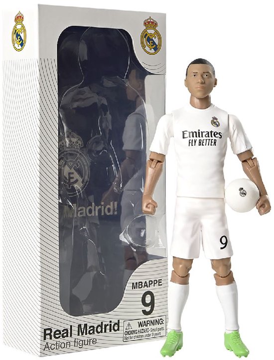 van der Meulen Real Madrid Mbappé speelgoedfiguur 20cm voetbal.