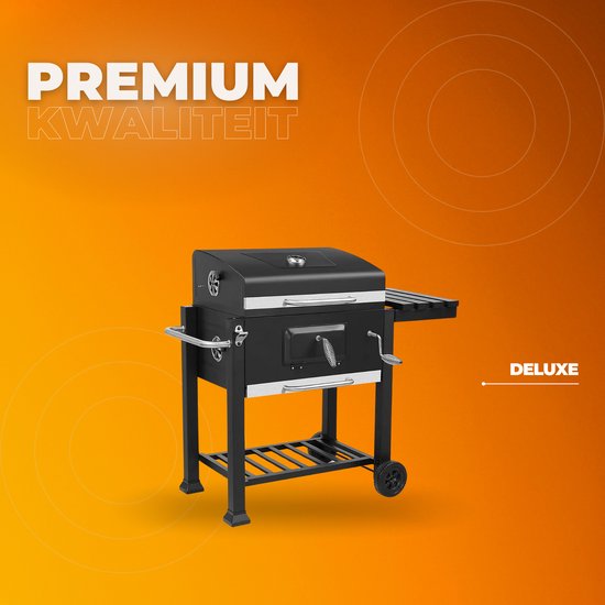 Houtskool barbecue - BBQ - Thuis of camping - Kachel - Voor 5-10 Personen - Op wielen - Outdoor — afbeelding 3