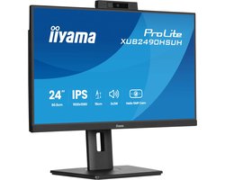 iiyama ProLite XUB2490HSUH-B2 - 24 inch - Full HD - IPS - USB-Hub (3x) - Verstelbaar - Windows Hello Cam