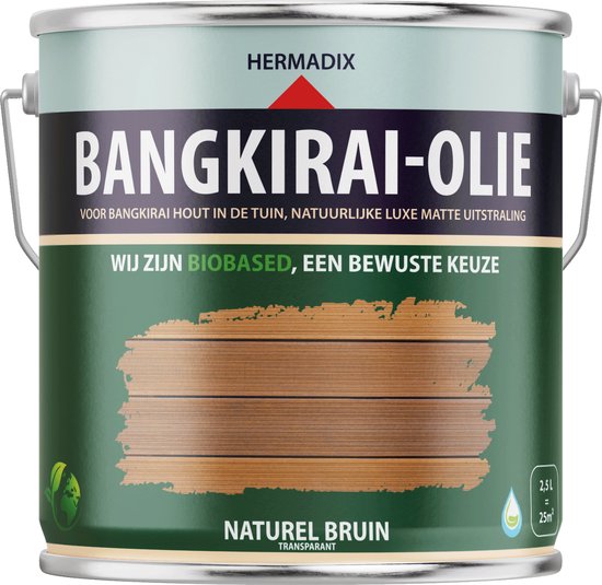 Hermadix Bangkirai-Olie - 2,5 liter