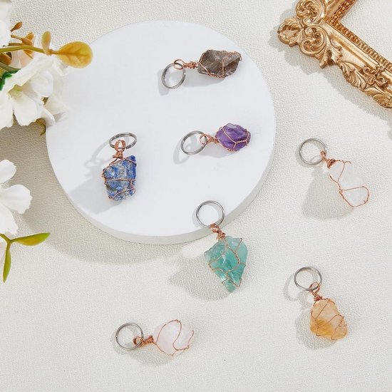 Natuursteen hangers | Love Circle - Kralen en Onderdelen