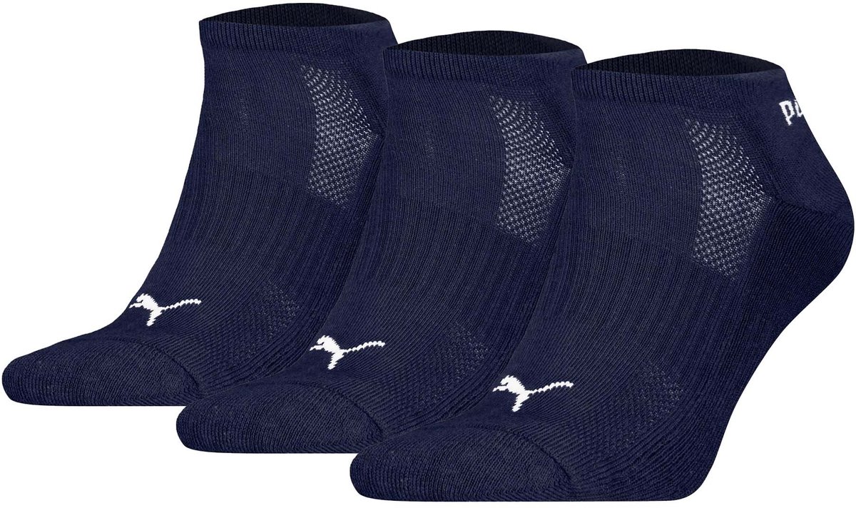 Sneakersokken met badstof zool – – 39-42 Blauw