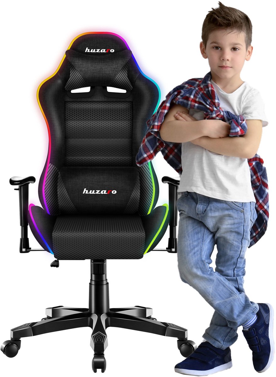 Huzaro Ranger 6.0 RGB Mesh Gamestoel voor Kinderen - Huzaro - €137,50