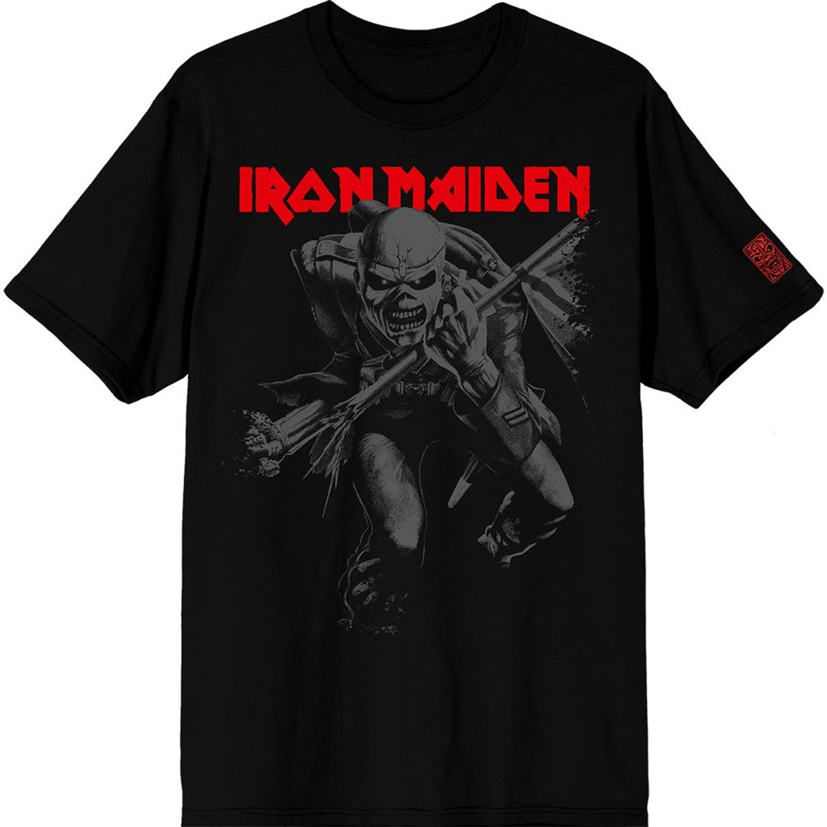 Iron Maiden - 50 Trooper Crop Heren T-shirt - 2XL - Zwart