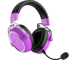 HATOR Hypergang 3 Wireless Headset Draadloos Hoofdband Gamen USB Type-C / USB Type-A Bluetooth Violet