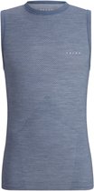 FALKE Wool- Tech Light T-shirt fonctionnel sans manches en laine à séchage rapide pour homme, bleu - taille M