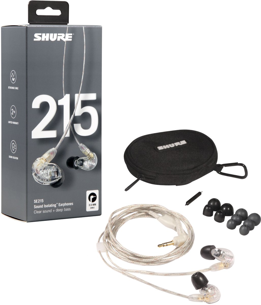 Shure se215-cl-efs transparant