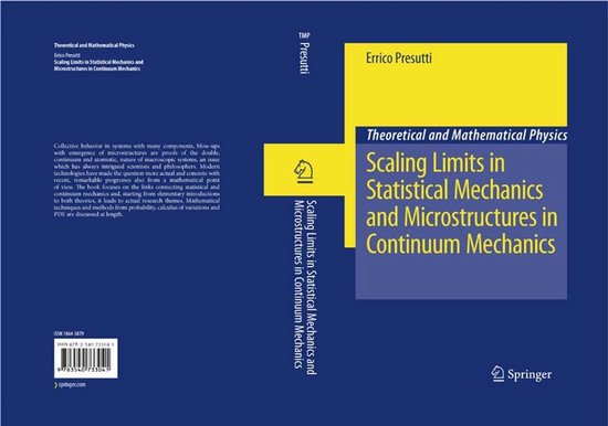Scaling Limits In Statistical Mechanics And Microstructures  ... - cover