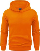 HOODED SWEATER 100% GEKAMD FLEECE 320 G/M² ORANJE