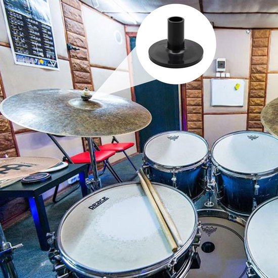 Socobeta Bekkenstandaard-hulzen, 15-delige bekkenhoes, voorkomt vervagen, duurzaam, slijtvast kunststof voor percussie-instrumenten