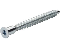 100 St. Confirmat schroeven Binnenzeskant SW4 7 x 50 mm Platkop Hoekverbinder meubel Eendelige Verbinder Staal verzinkt van SOTECH