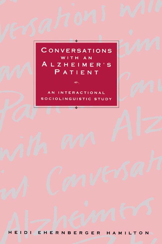 Conversations with an Alzheimer's Patient - cover