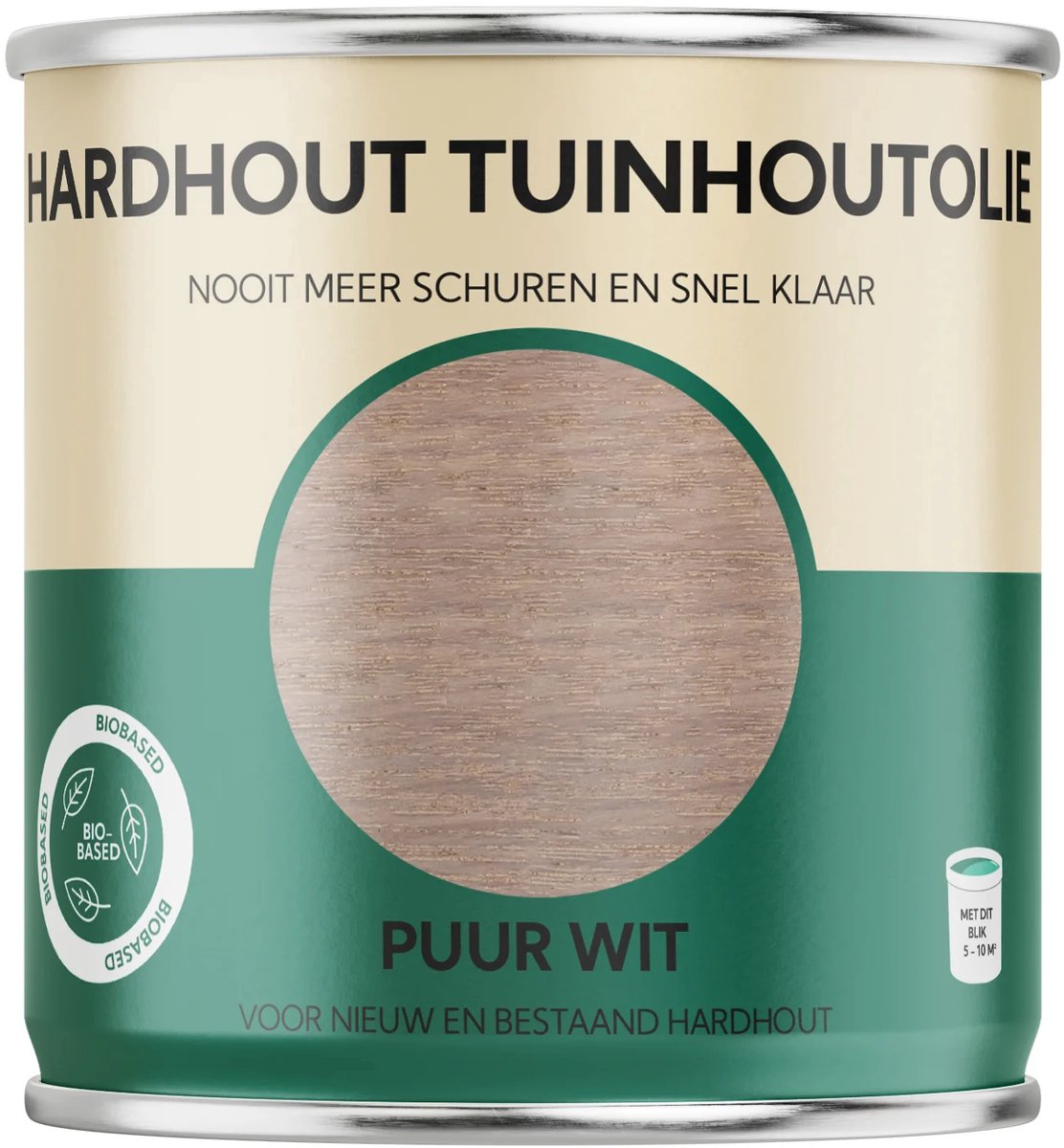 Hardhout Tuinhout Olie - Puur Wit-750ml