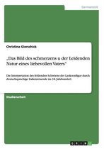Das Bild Des Schmerzens U Der Leidenden Natur Eines Liebevollen Vaters