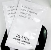 20 sachets Pilaten White Clay Peel-Off Mask - Gezichts reinigend klei masker tegen acne, mee-eters & puistjes