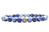 Beaddhism - Armband - Matt Blue - Gosha - 18 cm