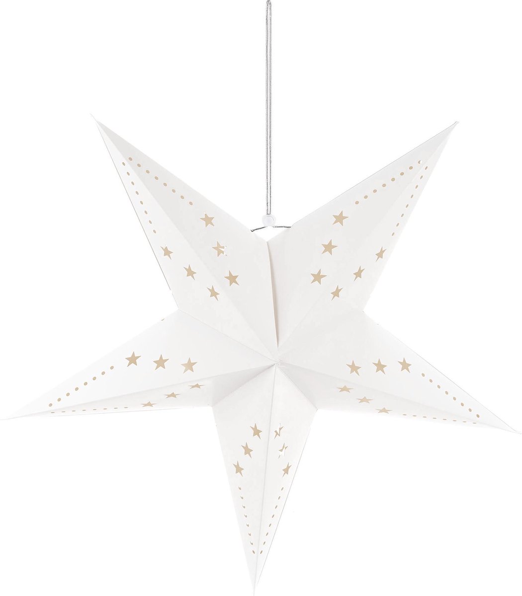 PARTYPRO - Witte sterrenversiering 60 cm