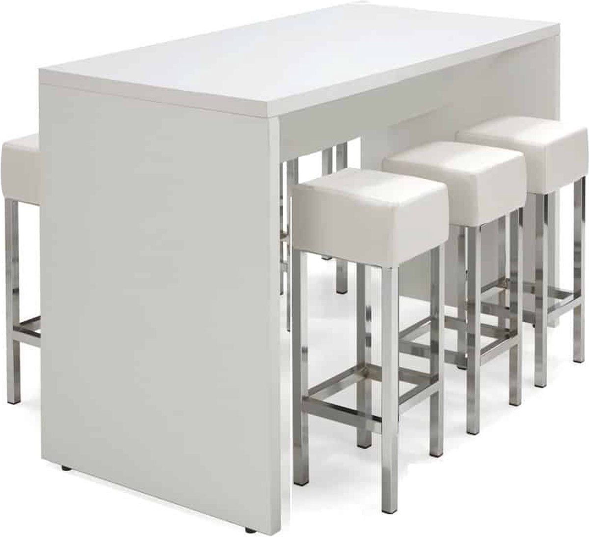 Statafel of bartafel Chief 160cm x 80cm breed kleur Wit