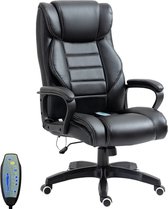 Ergonomische Bureaustoel - Gamestoel - Massagefunctie - Verstelbaar - Zwart - 66 cm x 68 cm x 112-120 cm