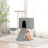 The Living Store Kattenmeubel - Alles-in-één - Lichtgrijs - 71.5 x 60 x 96 cm