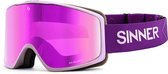 Sinner Sin Valley S Skibril - Paars + GRATIS EXTRA LENS | Categorie 3