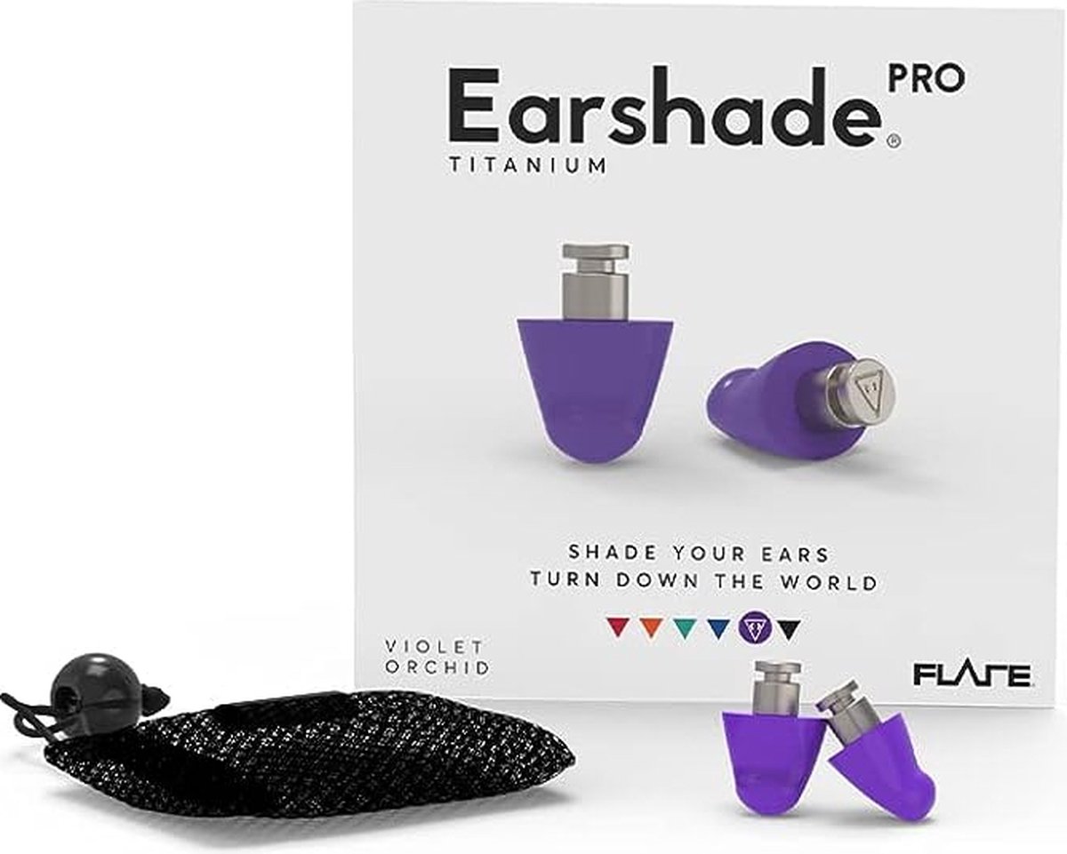 Goedkoopste Flare Audio Earplugs Earshade Pro Titanium Violet Orchid