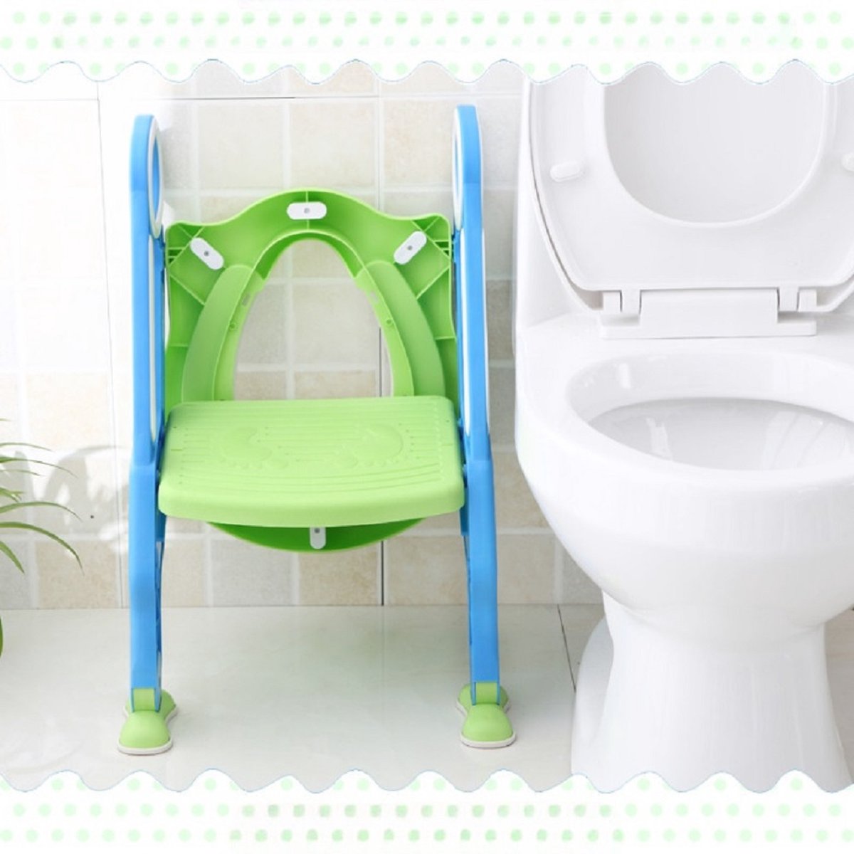 Siège de Toilette pour Enfants, Toilette Pot WC Bebe Enfant, Toillet  Escalier Pliable, Réducteurs Wc Enfant avec Marche, Escalier de Toilettes  pour