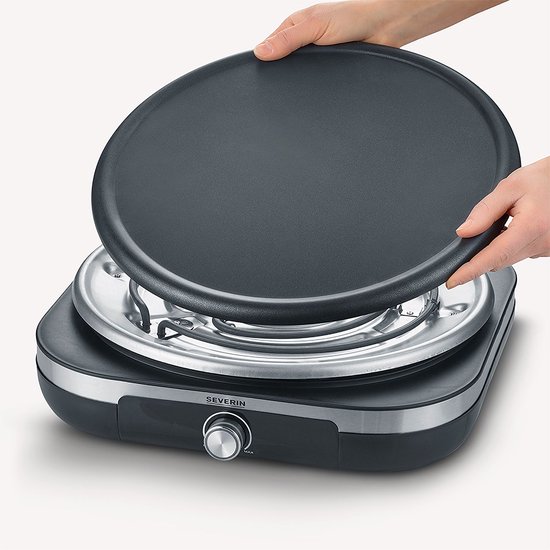 Severin CM 2199 Crêpe-maker - XXL Grillplaat Ø 38 cm - Antiaanbaklaag - Voor Zoete en Hartige Crêpes — afbeelding 2