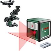 Bol.com Bosch Kruislijnlaser Quigo llI (Alkaline (2x LR03/AAA) universele klem MM 2 en adapter plaat) aanbieding