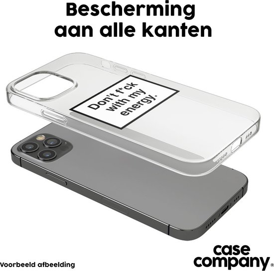 Case Company® - Coque Google Pixel 7A avec Cordon - My Energy - Coque de téléphone avec Cordon Zwart - Protection sur tous les côtés et sur le bord de l'écran
