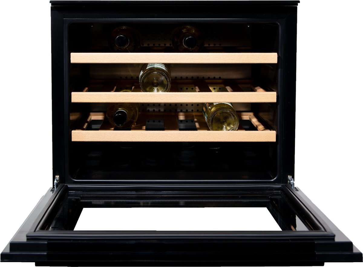 Vinata Premium Wijnkoelkast Soprana Inbouw - Zwart - 24 - Vinata - €799,00