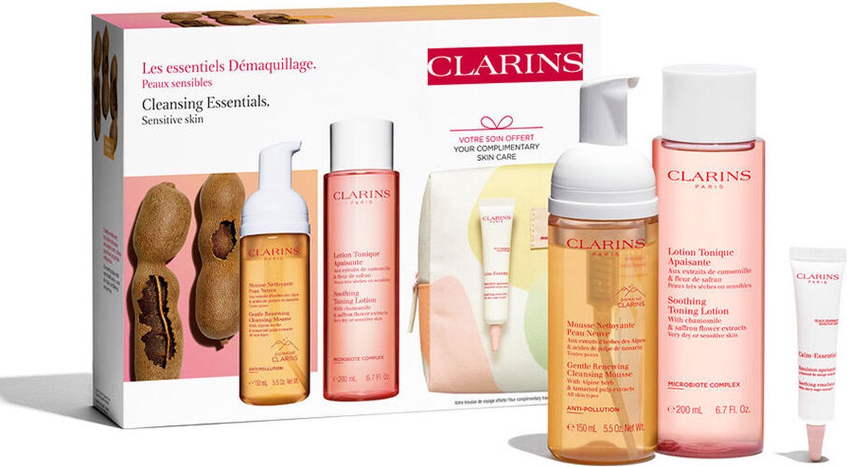 Goedkoopste CLARINS - Cleansing Essentials - Sensitive Skin - 3 st - Reinigingslotion/tonic