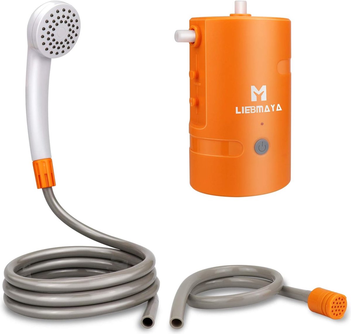 Buitendouche 4400 mAh oplaadbare USB-pomp handheld buitendouche voor kamperen wandelen reizen IPX7 waterdicht