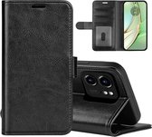 Motorola Edge 40 Hoesje - MobyDefend Wallet Book Case (Sluiting Achterkant) - Zwart - GSM Hoesje - Telefoonhoesje Geschikt Voor Motorola Edge 40