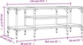 vidaXL-Tv-meubel-121x35x45-cm-bewerkt-hout-en-ijzer-gerookt-eikenkleur
