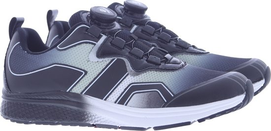Piedro Sport Colin Sneakers Zwart Wit Vetersluiting