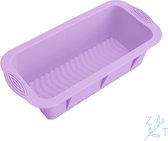 Siliconen Bakvorm Rechthoek – Broodbakvorm & Brownie Vorm – Pastel Paars – 100% BPA-vrij – Flexibele Siliconen Cakevorm – Oven & Vriezer Bestendig